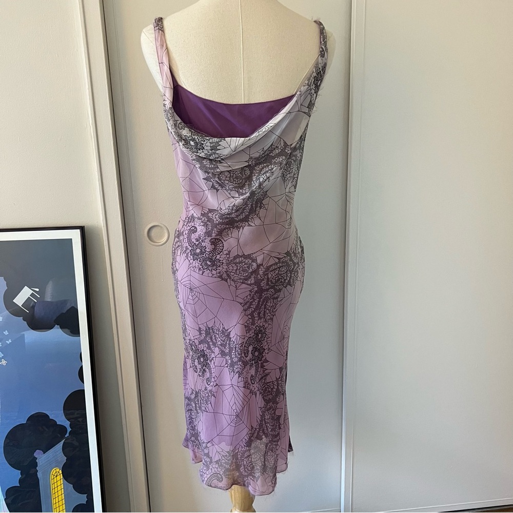 Galliano purple spiderweb and lace dress - Picture 3 of 4